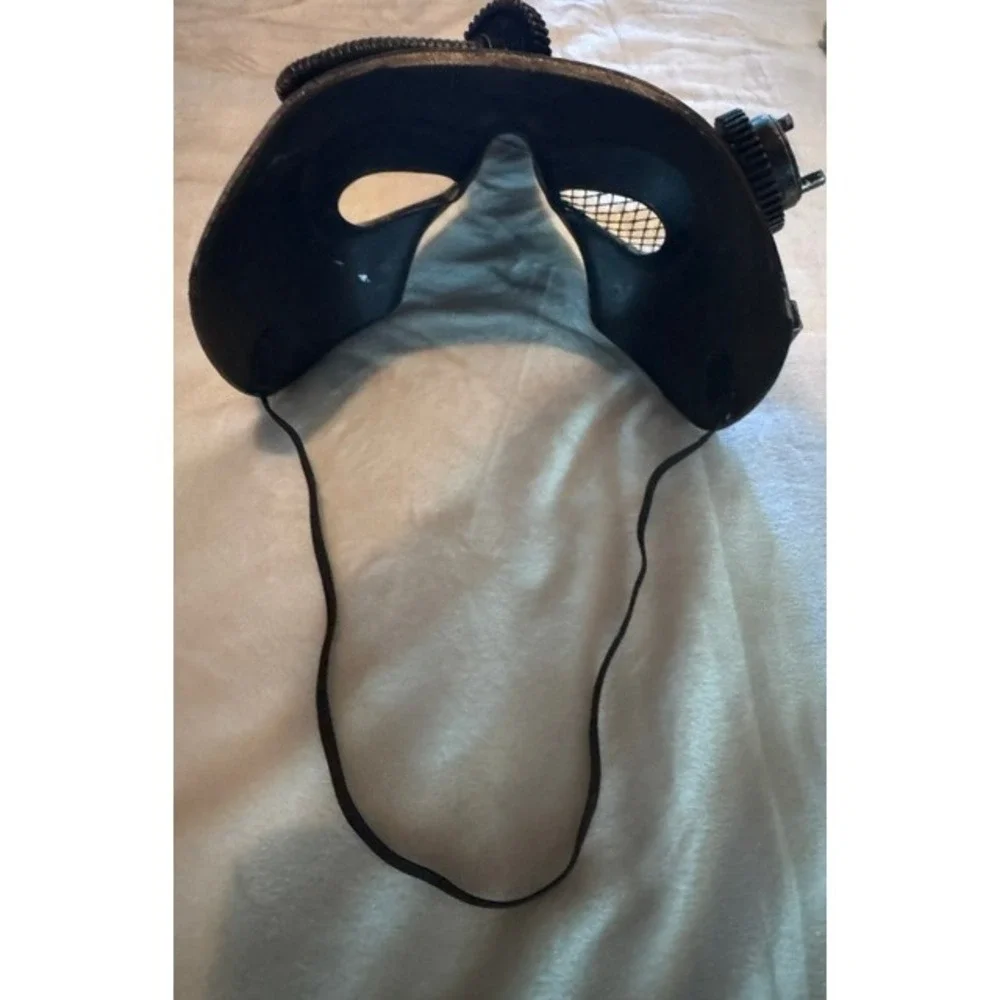 Steampunk Plague Doctor Costume Set Black Cape Mask Staff Gothic Cosplay